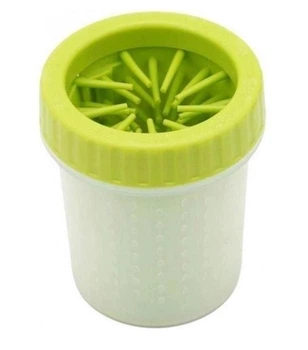 Лапомойка для собак середніх порід стакан для миття лап тварин 500мл SOFT Gentle Silicon Bristles