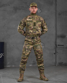 Тактический уставной костюм 4в1 штаны+китель+кепка+ремень M мультикам (87480)