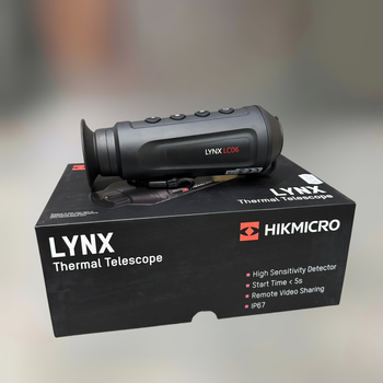 Тепловизионный монокуляр HikMicro LYNX LC06, 6.2 мм, 250 м, Wi-Fi (HM-2TS01-06XF / W-LC06)