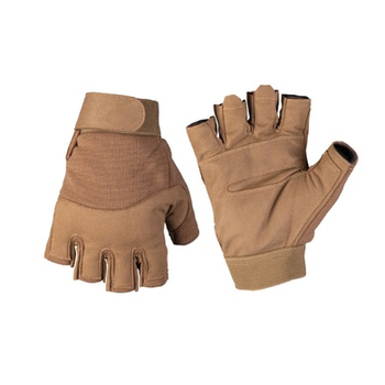 Рукавиці тактичні MIL-TEC Army Fingerless Gloves Dark Coyote M