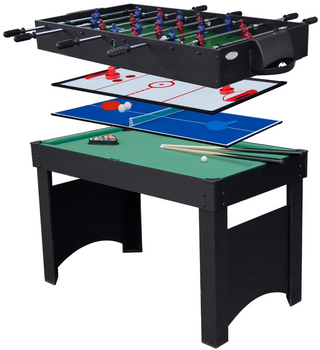 Спортивний стіл Tactic Gamesson Jupiter 4 в 1: Настільний футбол, Аерохокей, Пінг-понг, Більярд (7392601440471)
