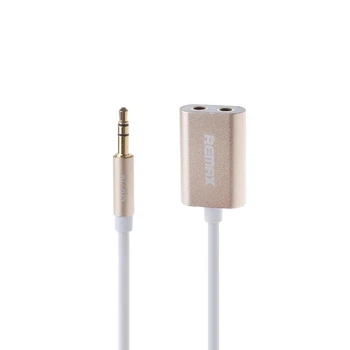 Аудіо розгалужувач Remax Aux Splitter 3.5 mm RL-S20 Gold