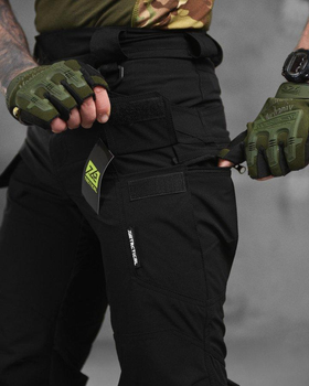 Тактические стречевые штаны 7.62 Tactical весна/лето 3XL черные (87201)