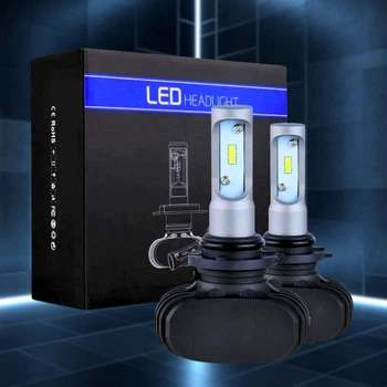 Автомобільні світлодіодні LED лампи для фар S1 H7 на радіаторі Комплект автоламп 2 шт