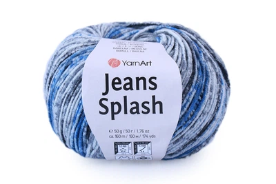 YarnArt Jeans Splash, Синий всплеск №947