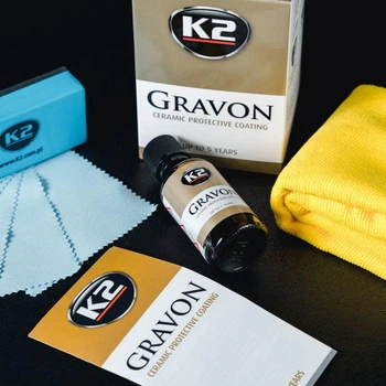 Набор для нанесения керамического покрытия Gravon (до 5 лет) с аппликатором, салфетками и микрофиброй 50 мл