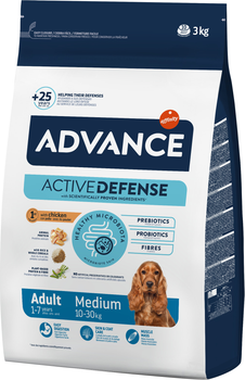 Сухой корм для взрослых собак средних пород Advance Medium Adult 3 кг (8410650150352)