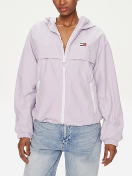 Вітрівка з капюшоном жіноча Tommy Jeans DW0DW17747-W06 XS Фіолетова (8720646646036)