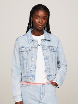 Джинсова куртка жіноча Tommy Jeans DW0DW17661-1AB L Блакитна (8720646684748)