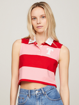 Поло жіноче Tommy Jeans DW0DW17764-TIC M Рожеве (8720646663729)