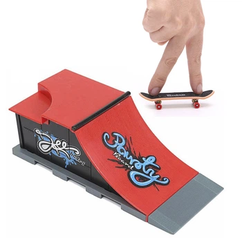 Фингерборд скейтпарк Skatepark fingerboard скейт парк пальчиковый скейт фингерборд с трамплином и скейт (C)