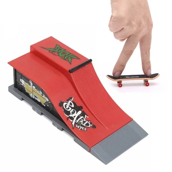 Фингерборд скейтпарк Skatepark fingerboard скейт парк пальчиковый скейт фингерборд с трамплином и скейт (E)