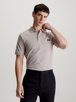 Koszulka polo męska Calvin Klein K10K111196-PAN XL Beżowa (8720109257212)