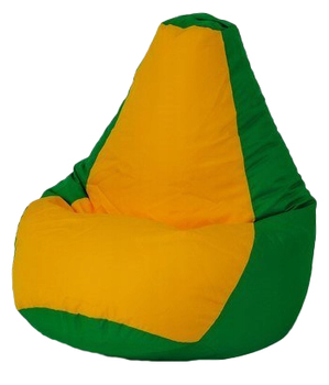 Fotel-worek sako Go Gift Grusza XL 130x90 cm Zielono-żółty (5905359298991)