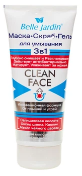 Гель-скраб для умывания Belle Jardin Clean Face 200 мл ( 5907582905240 )