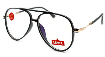 Компьютерные очки Level G-56 "Антиблик" ЗАЩИТА ГЛАЗ Blue Blocker С чехлом и салфеткой