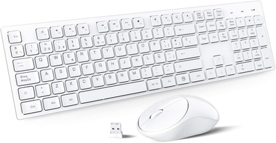 Комплект беспроводной клавиатура и мышь WisFox ‎ZQ-CE0145_02_ES Белый Factory Recertified g2