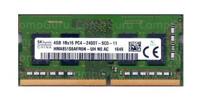 Оперативная память для ноутбука Hynix DDR4 4GB 2400MHz SO-DIMM 1Rx16 PC4-2400T (HMA851S6AFR6N-UН)