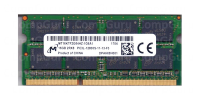 Оперативная память для ноутбука Micron DDR3 16GB 1600MHz SO-DIMM 2Rx8 PC3L-12800S (MT16KTF2G64HZ-1G6A1)