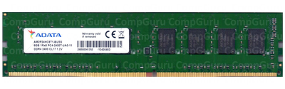 Оперативна пам'ять для ПК Adata DDR4 8GB 2400MHz UDIMM 1Rx8 PC4-2400T (AM2P24HC8T1-BUSS)