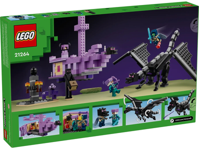 Конструктор LEGO Minecraft Дракон Кресу и корабль Кресу 657 деталей (21264)