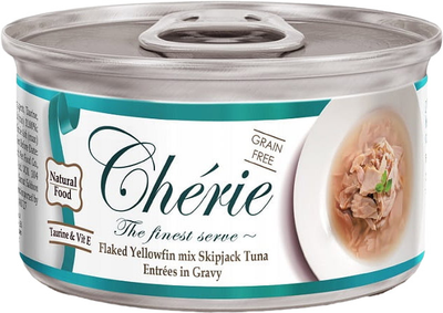 Вологий корм для котів Pettric Cherie Мікс тунця в соусі 24 х 80 г (4712937600951)