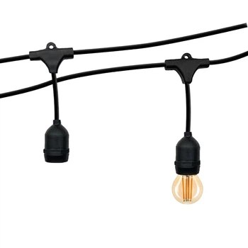 Гірлянда Violux TWIST патрон 10хЕ27 5м IP65 чорний (950012)