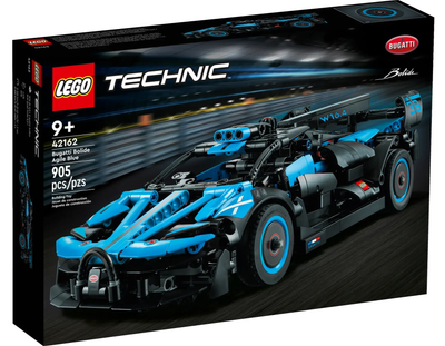 Zestaw klocków Lego Technic Bugatti Bolide Agile Blue 905 elementów (42162)