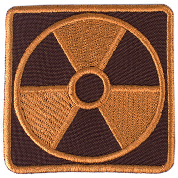 Wotan шеврон Stalker "Радиация квадрат коричневый" 6,5х6,5 см