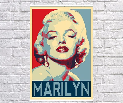 Постер-плакат BEGEMOT Поп-Арт Мерилін Монро Marilyn Monroe 40x61 см (1121268)