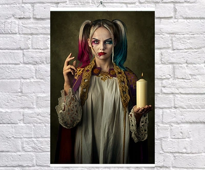 Постер плакат BEGEMOT Супергерои DC Харли Квинн Harley Quinn 40x61 см (1121317)