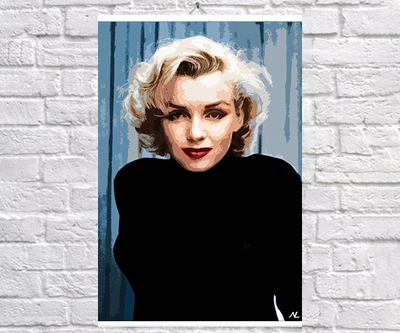 Постер-плакат BEGEMOT Поп-Арт Мерилін Монро Marilyn Monroe 40x61 см (1121242)