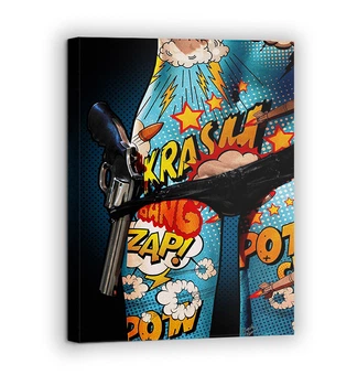 Картина на холсте BEGEMOT Pop-Art Девушки Галерейная натяжка 30x45 см (1110010)