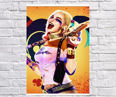 Постер плакат BEGEMOT Суперзлодеи DC Харли Квинн Harley Quinn 40x61 см (1121518)