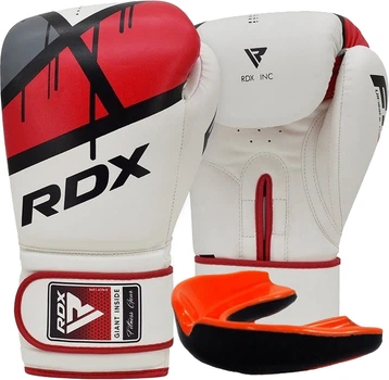Боксерские перчатки RDX F7 Ego 14 унций + Капа Red (BGR-F7R-14oz)