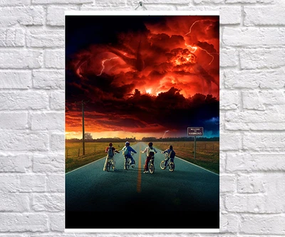 Постер плакат BEGEMOT Очень странные дела. Stranger Things 40x61 см (1121667)