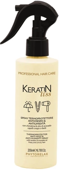 Термозахист водостійкий Phytorelax Laboratories Keratin Liss Ant-Frizz& Anti-Humidity для розгладження волосся 200 мл (8030976029585) 