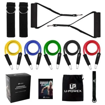Набор трубчатых эспандеров U-Powex Home Gym, 5 шт