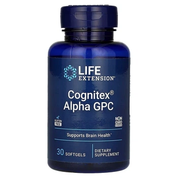 Комплекс для улучшения работы мозга Life Extension "Cognitex Alpha GPC" фосфатидилсерин, черника и альфа-GPC (30 гелевых капсул)