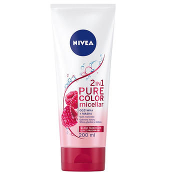 Odżywka NIVEA Pure Color Micellar 2 w 1 micelarna + Maska do włosów farbowanych 200 ml (5900017071411)