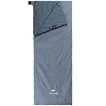 Спальник Naturehike Ultralight LW180 NH21MSD09 XL L левый Серый/Синий (1047-6927595777978-L)