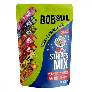 Набір фруктових цукерок Bob Snail Страйпс асорті, 7 шт (98г)