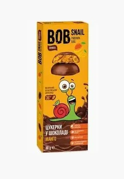 Натуральні Мангові Цукерки в Молочному шоколаді ТМ BOB SNAIL (РАВЛИК БОБ) 30 г