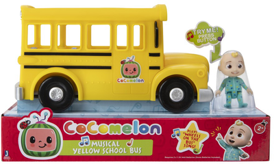 Шкільний автобус Cocomelon з функцією автомобіля Жовтий (0191726461142)