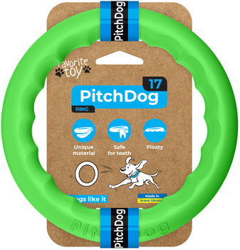 Кільце для апортування Pitch Dog 17 см Зелене (4823089361338)