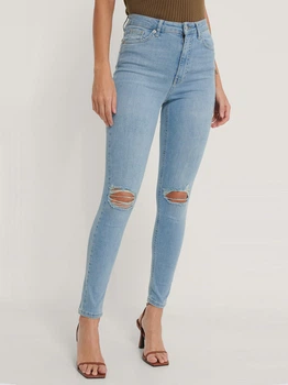 Джинсы Skinny женские NA-KD 1660-000121-0047 36 Голубые (7325942872748)