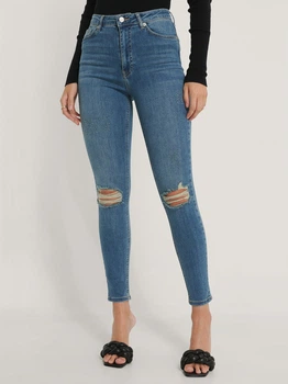 Джинсы Skinny женские NA-KD 1660-000121-0116 36 Синие (7325942872816)