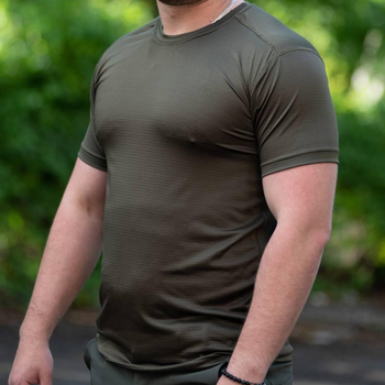 Чоловіча сітчаста футболка джерсі олива розмір XL
