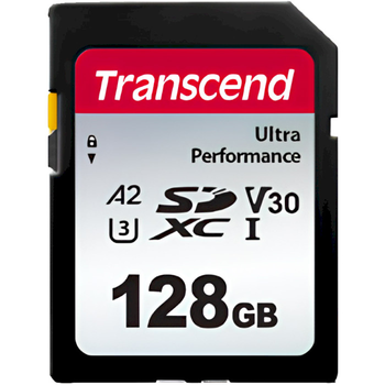 Карта памяти SD 128Gb Transcend 340S class 10 UHS-I U3 4K (TS128GSDC340S)