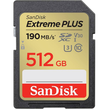 Карта памяти SD 512Gb SanDisk Extreme Plus (SDSDXWV-512G-GNCIN)